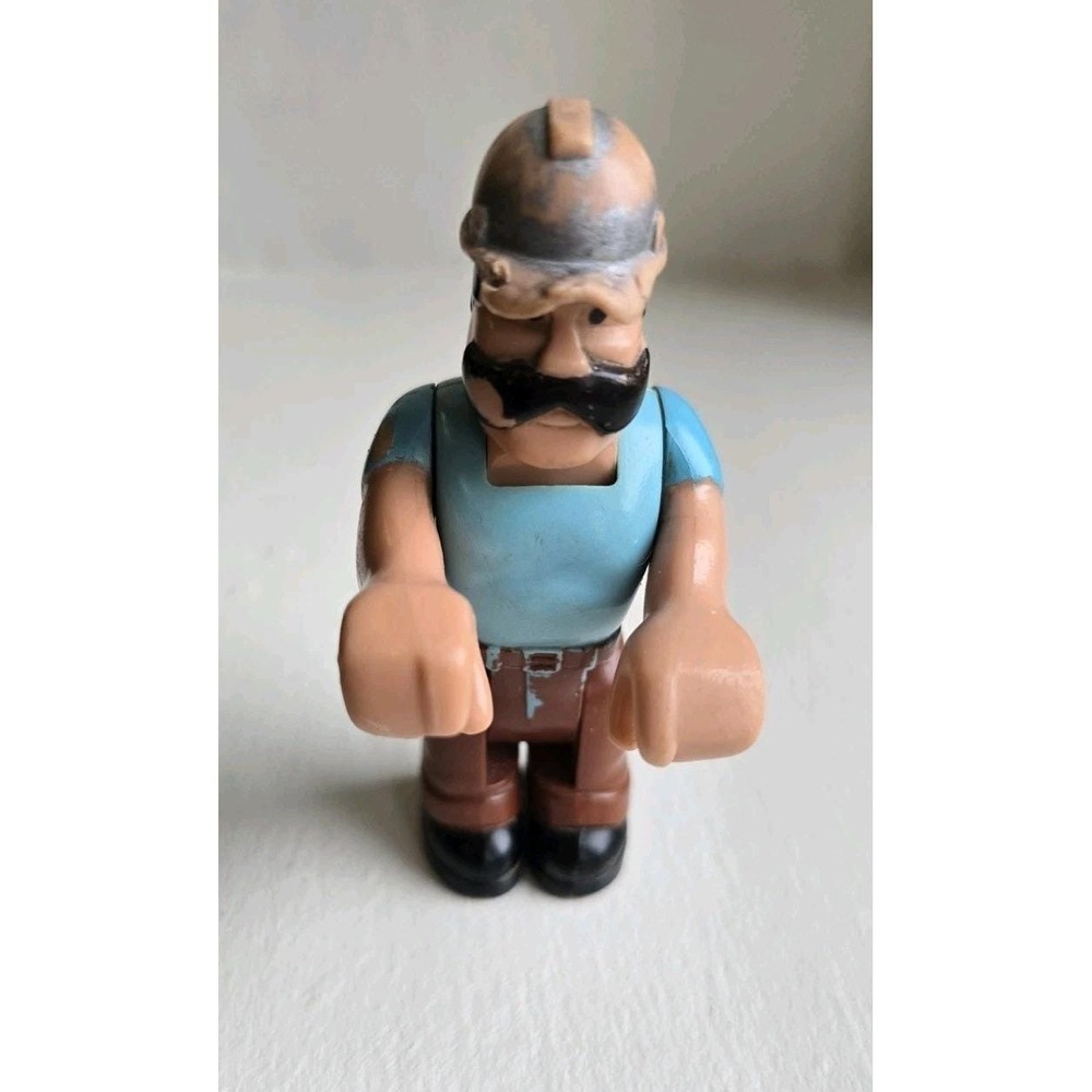 Vintage 1977 Fisher Price Construction Worker - Husky Helper 3.75" Figure